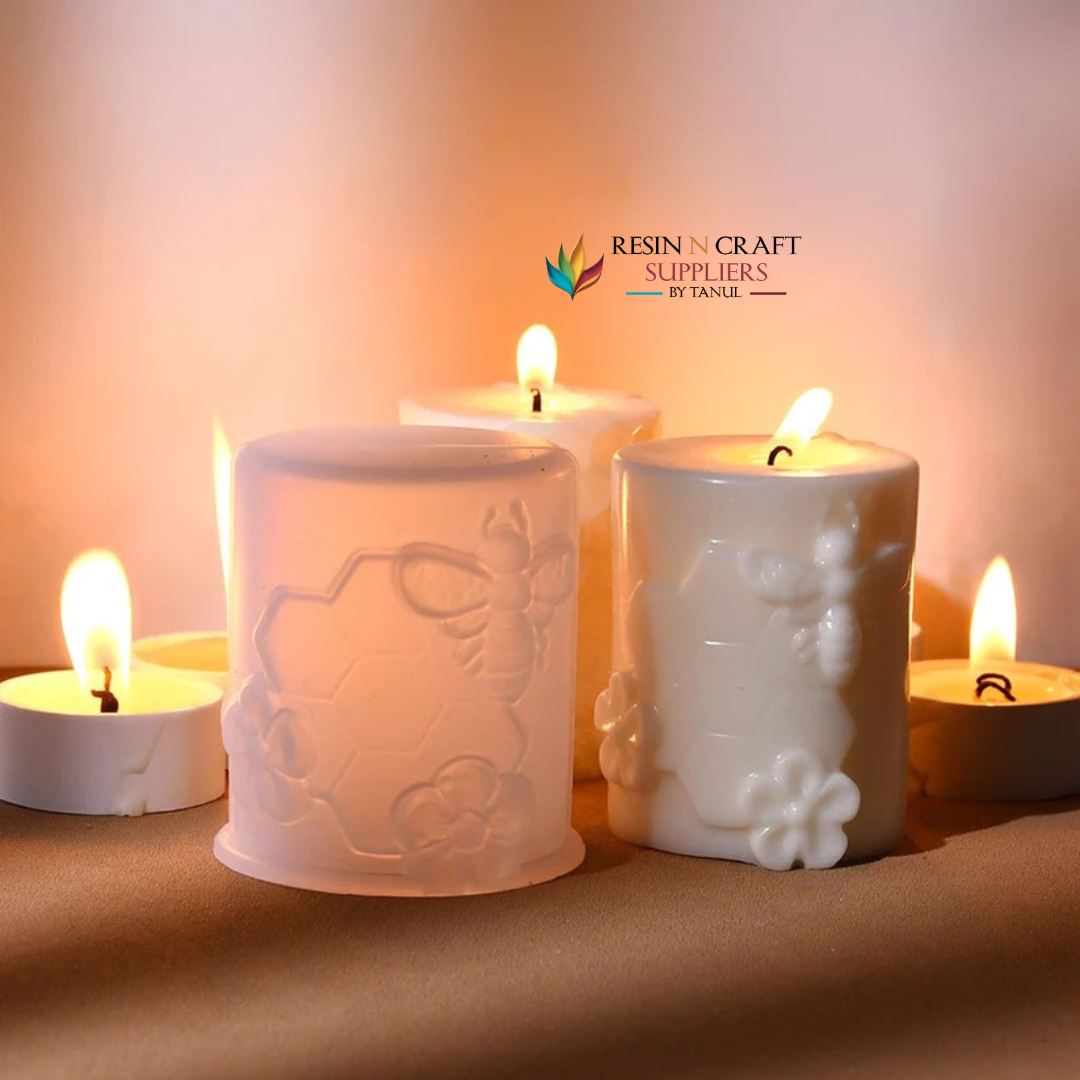 Honeycomb & Bee Theme Candle Mould