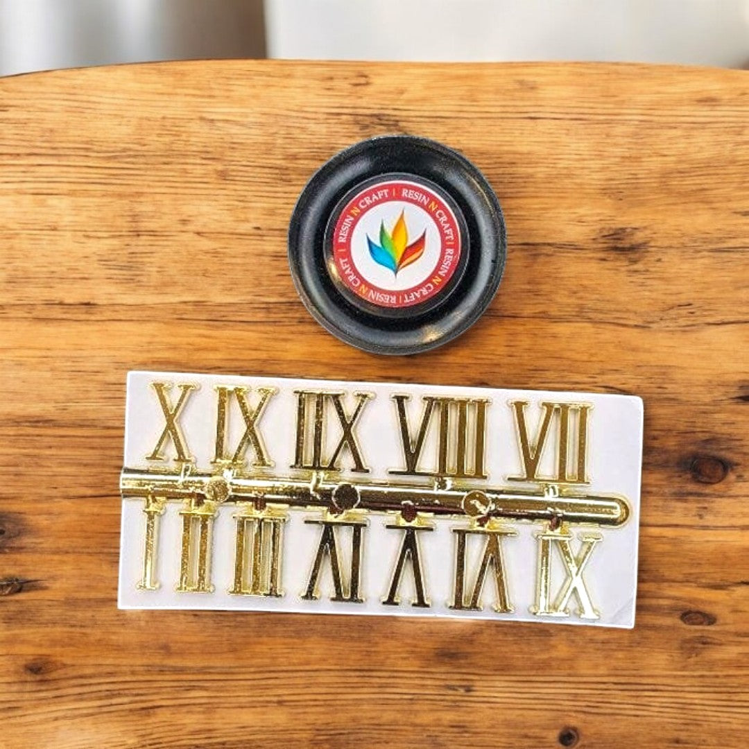 1.3 cm Roman Number Clock Set