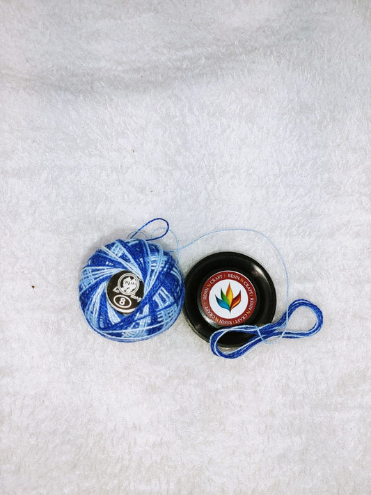 EMBROIDERY THREAD - DARK BLUE & SKY BLUE