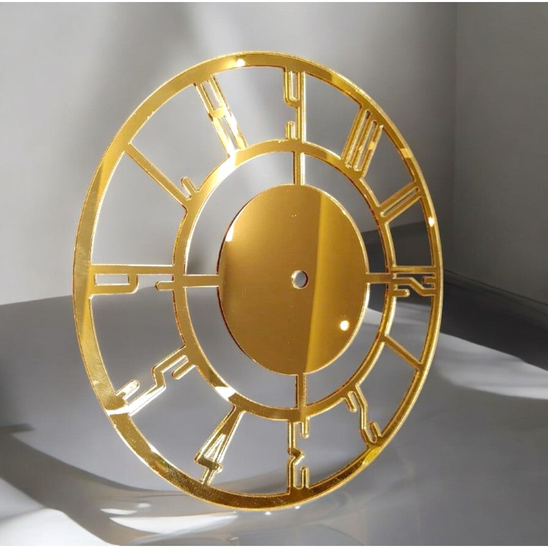 10" Golden Acrylic Clock Ring