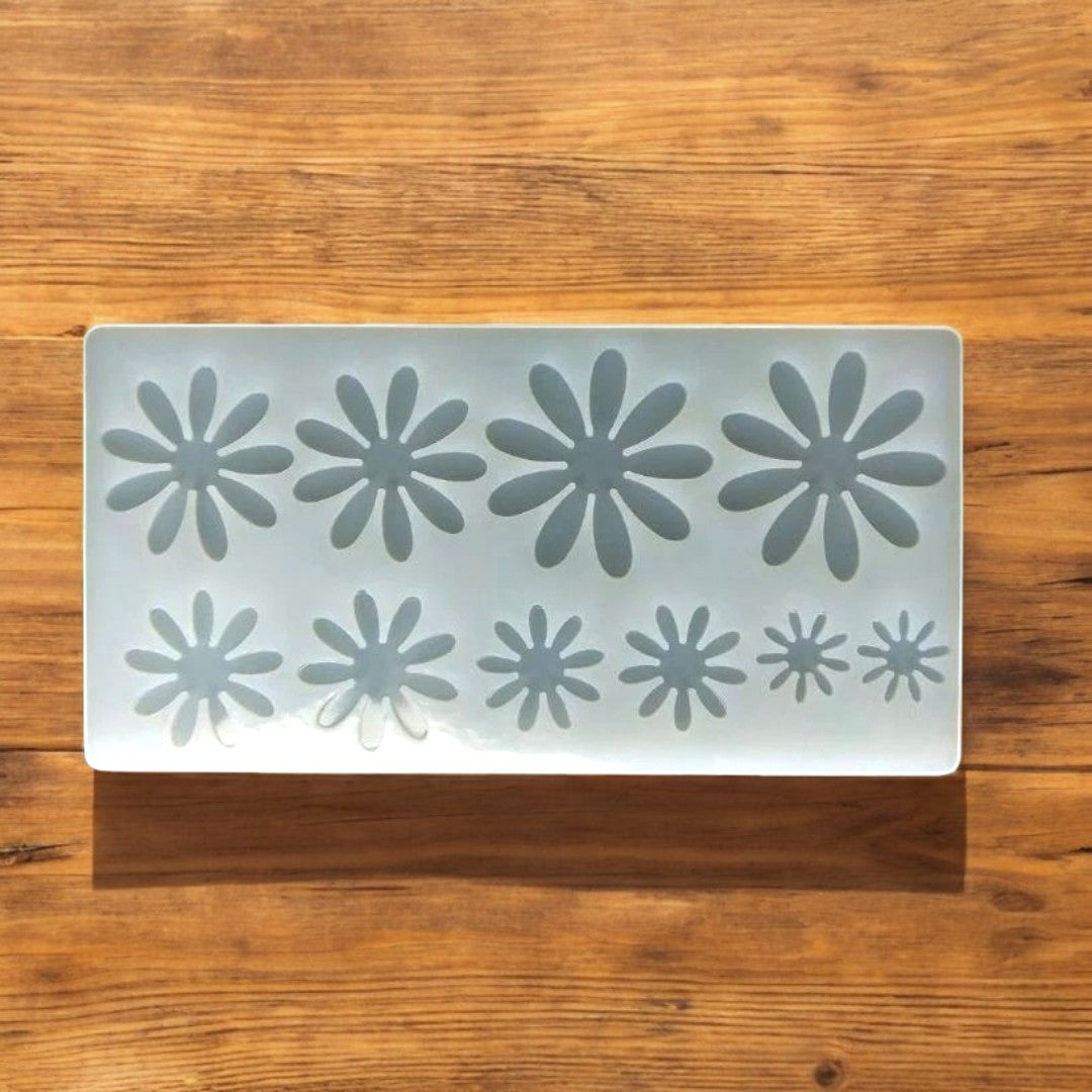 10 Cavity 3d Flower Mould
