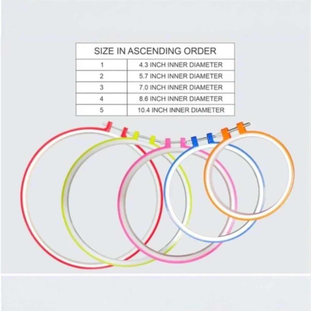 5 IN 1 PLASTIC EMBROIDERY RING