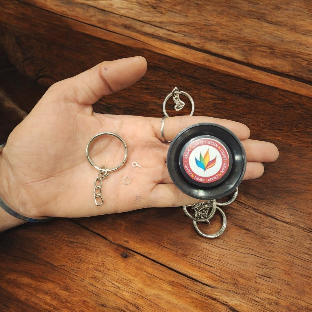 12 Pc keyrings Silver Electroplating.