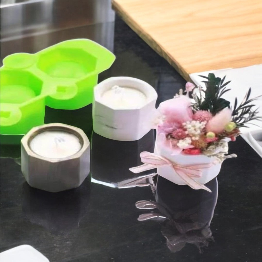 3 In 1 Hexagon Planter Mould