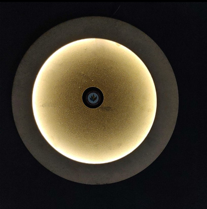 12"MDF Moon With Wire Led Base