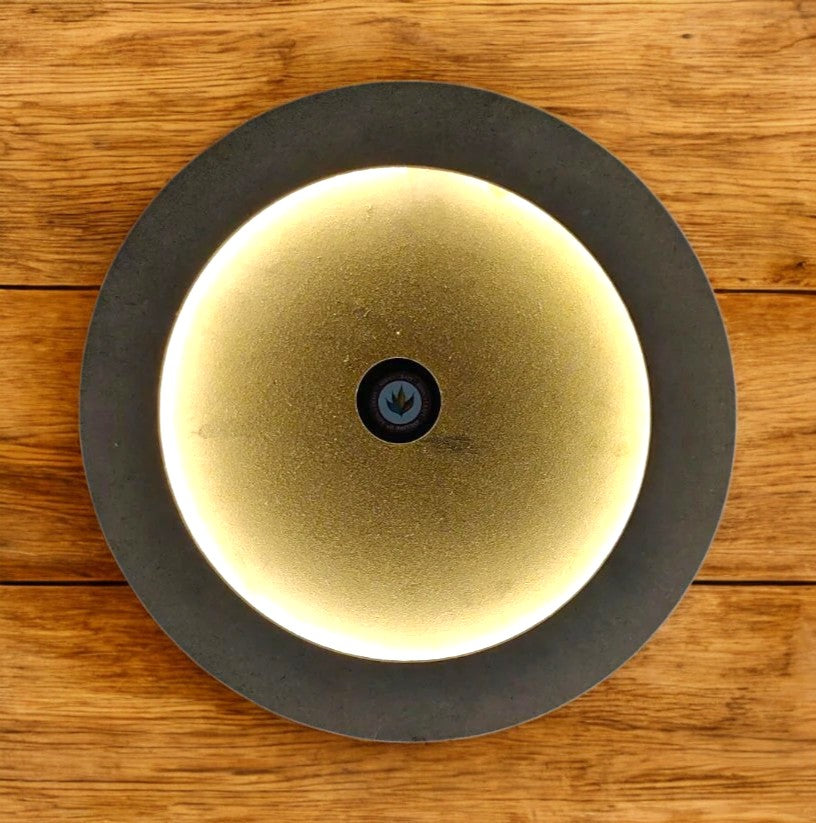 16"MDF Moon With Wire Led Base