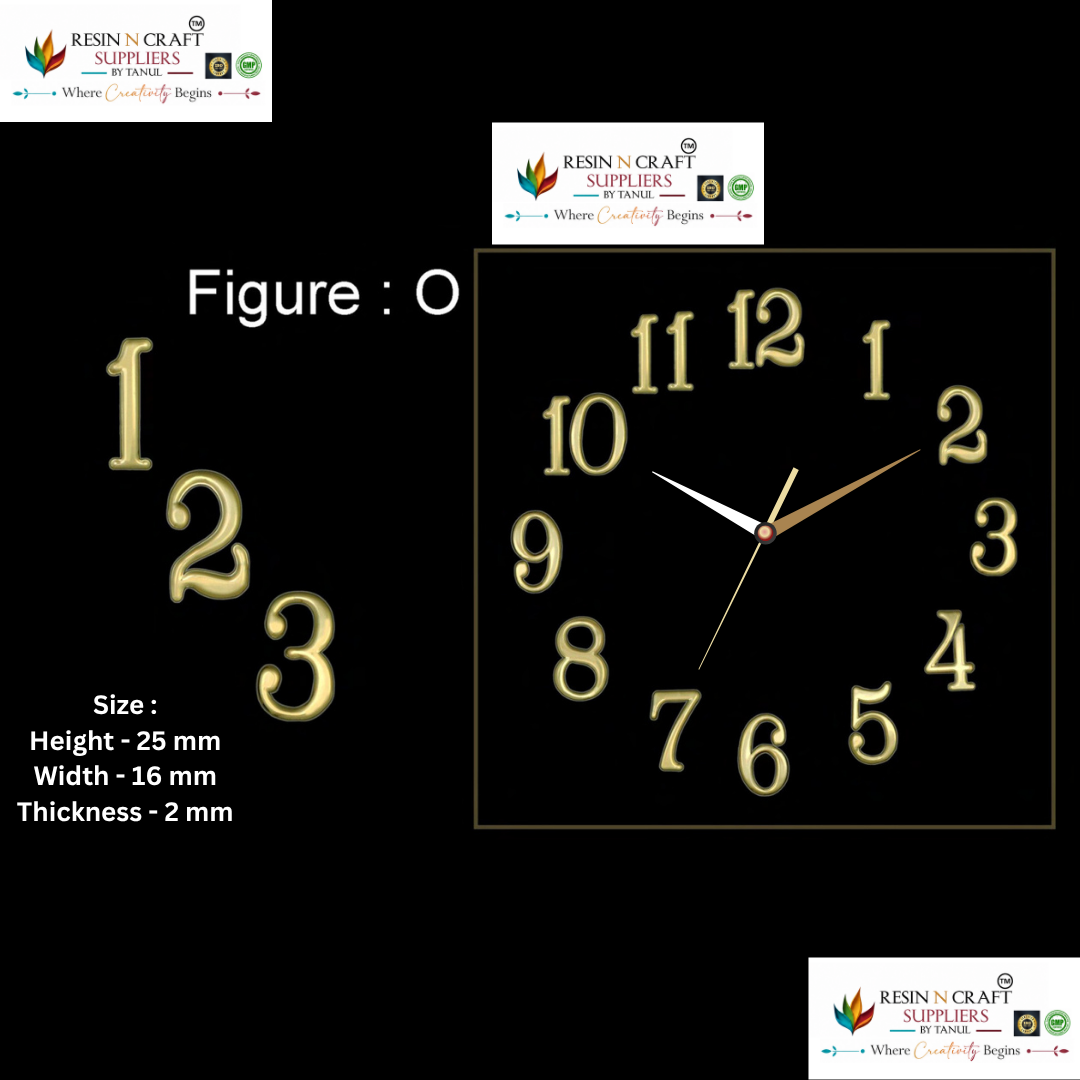 Classic Slim Clock Numbers – Figure O