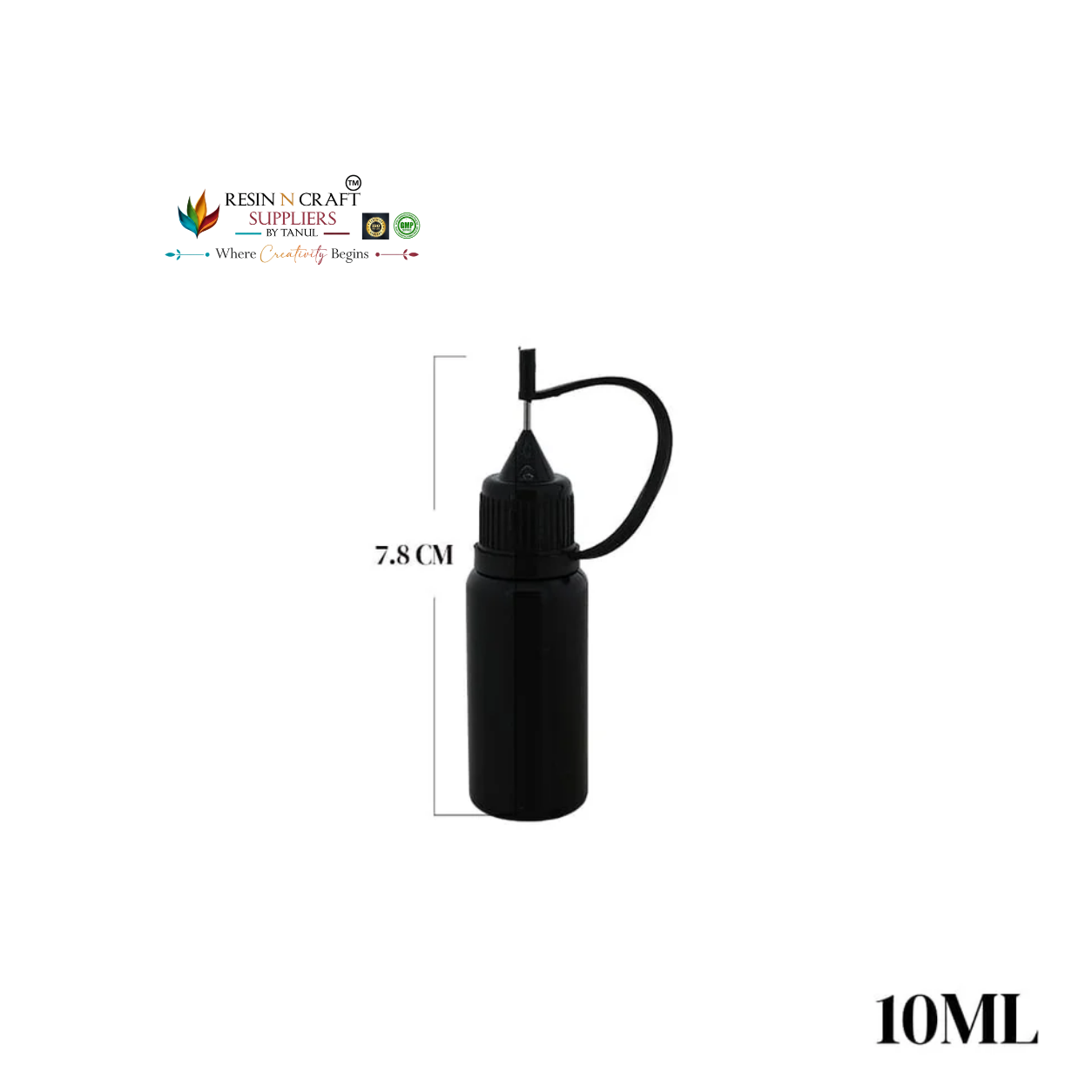 10ML Empty Syringe Bottle – Fine Tip Precision Applicator Bottle for Resin & Craft