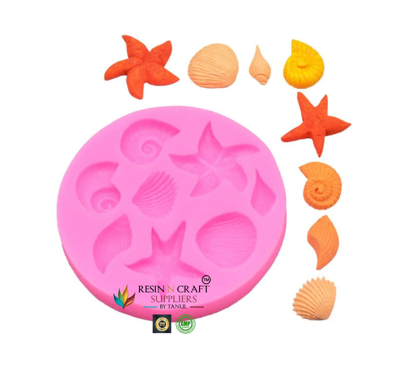 Seashell & Starfish Handmade Mould (RHM0207M)