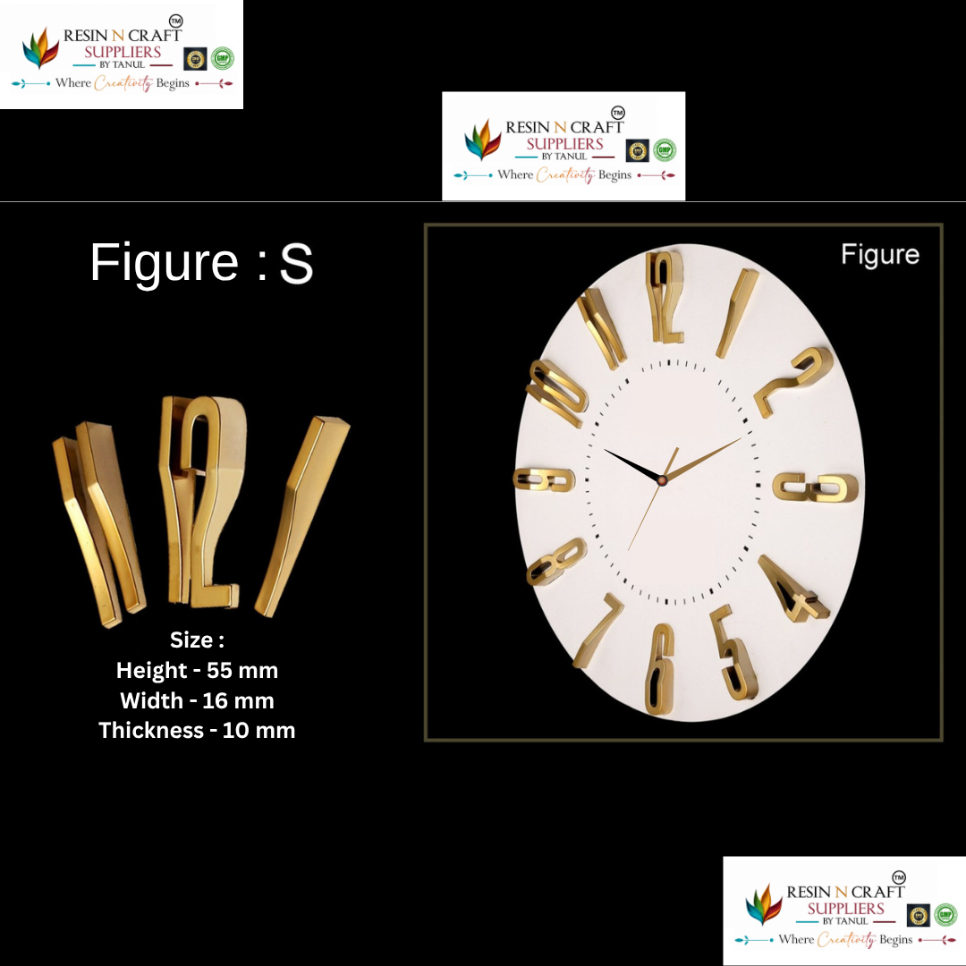 3D Premium Clock Numbers – Figure S