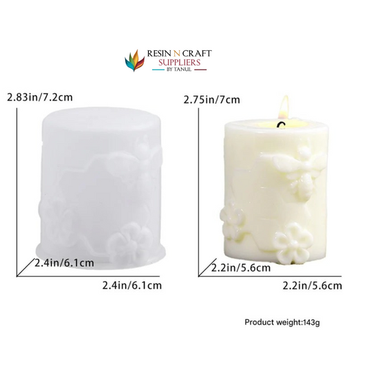 Honeycomb & Bee Theme Candle Mould