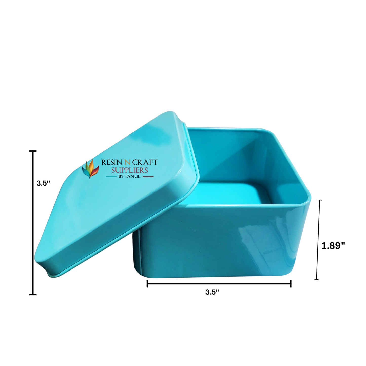 Square Tin Container For Candle RPM340