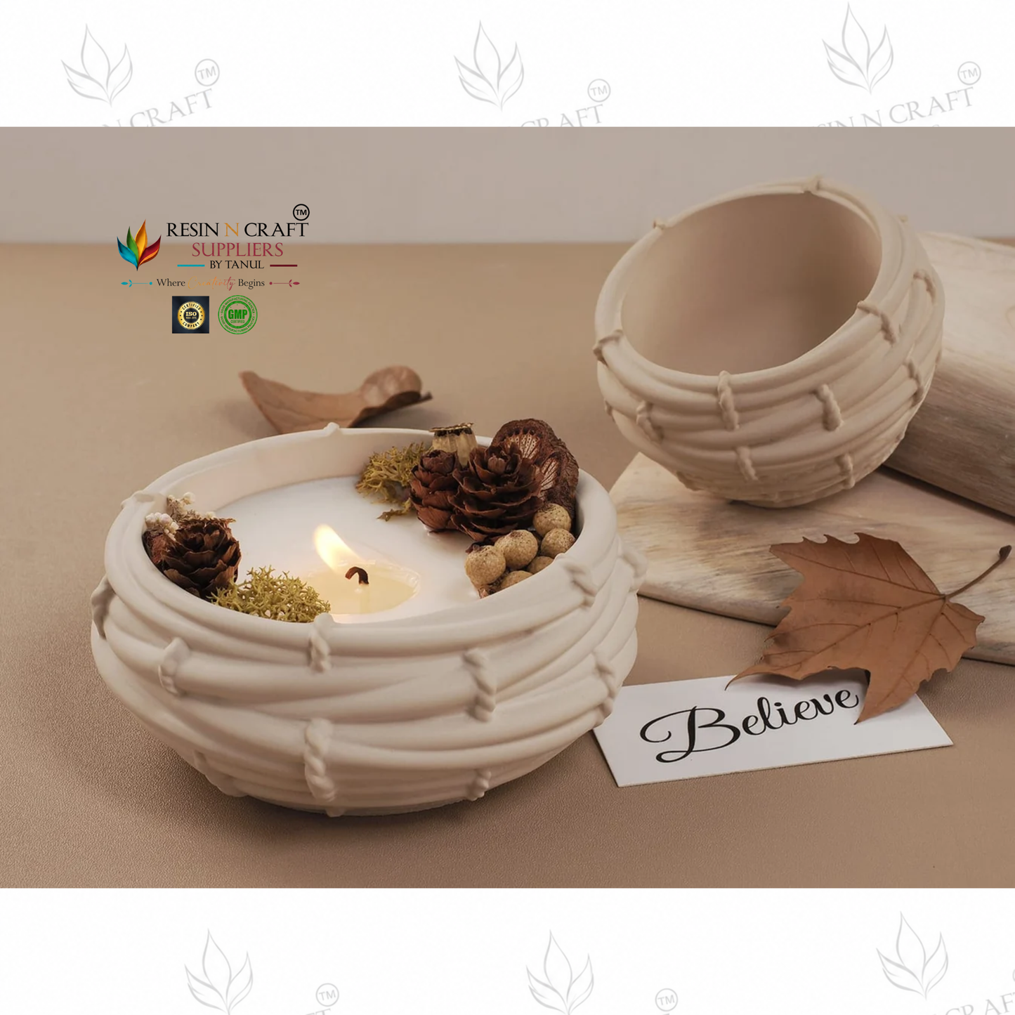 Bird Nest Candle holder / Storage Box (big) Mould (RSM1423M)