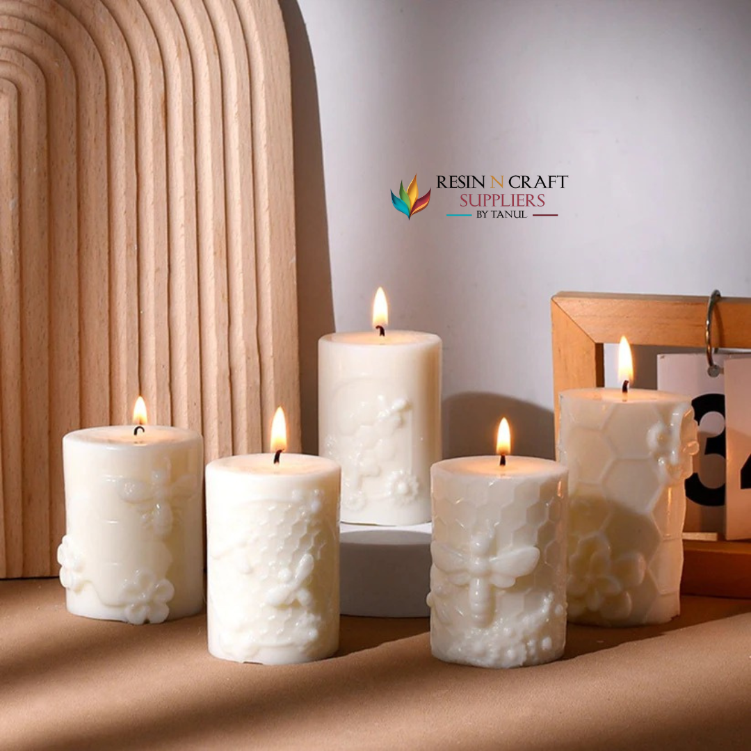 Honeycomb & Bee Theme Candle Mould