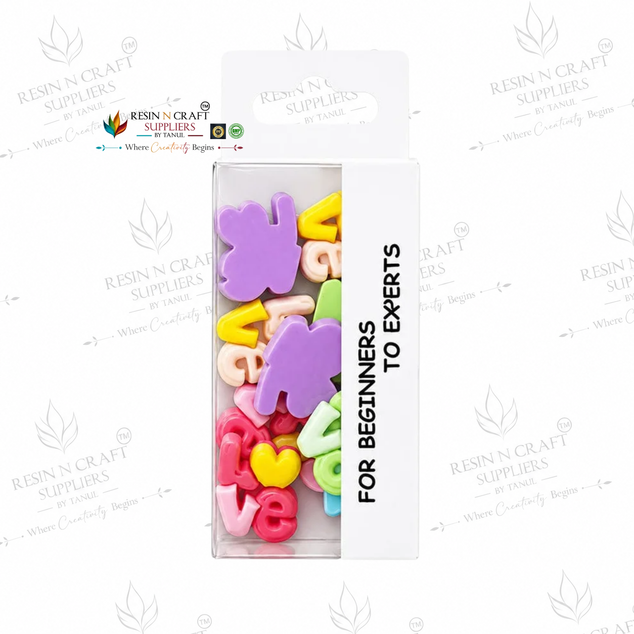 3D Love Heart Embellishments Pack – Assorted Resin Charms for DIY Craft, Scrapbooking & Decoration (RFM008A)