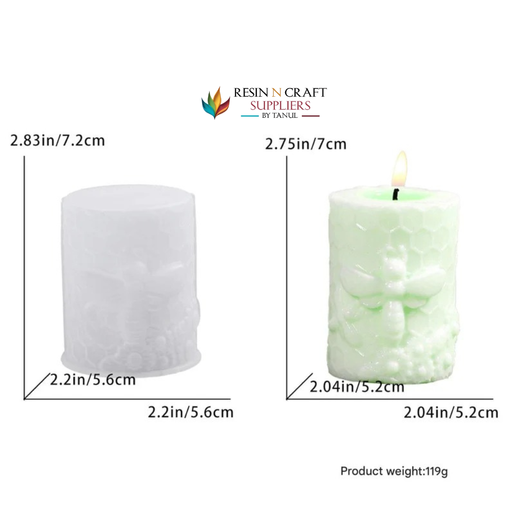Honeycomb & Bee Theme Candle Mould