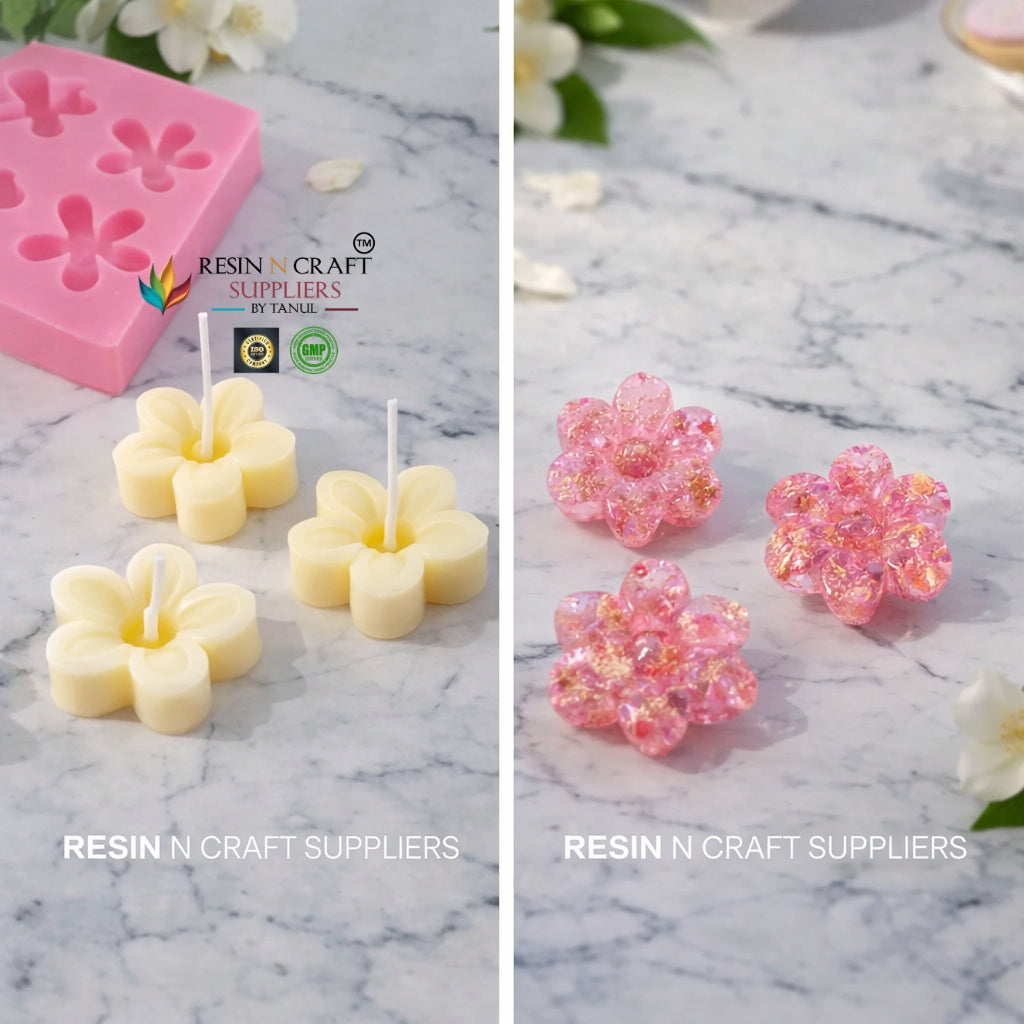 6 Cavity Mini Daisy Flower Silicone Mold – Candle & Resin Art Mold (RHBHR39-06M)