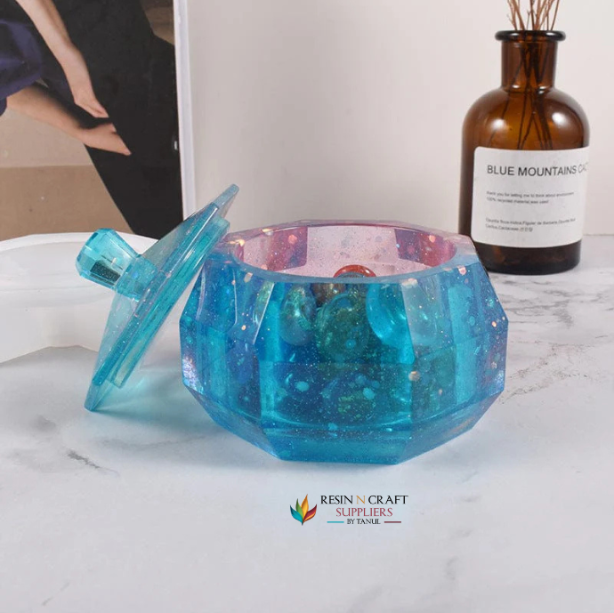 Heptagon Storage Box Mould / Jar Mould