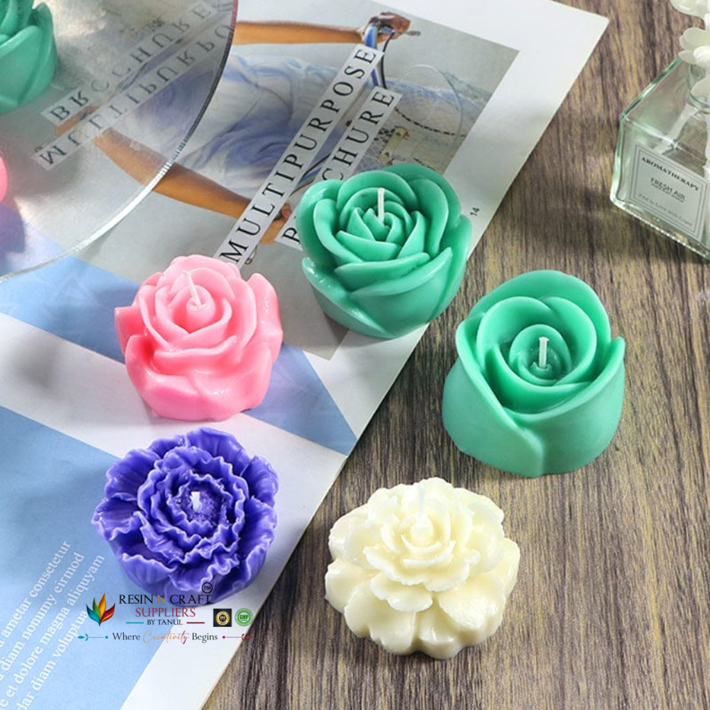 3D Rose Flower Candle Silicone Mould – 73mm (RHM0026M)