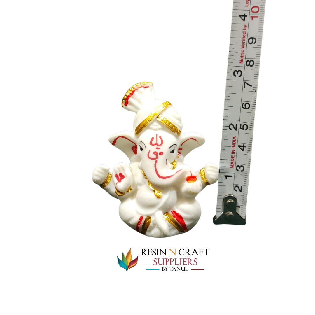 Miniature Ganesha with Pagdi (Turban) Idol