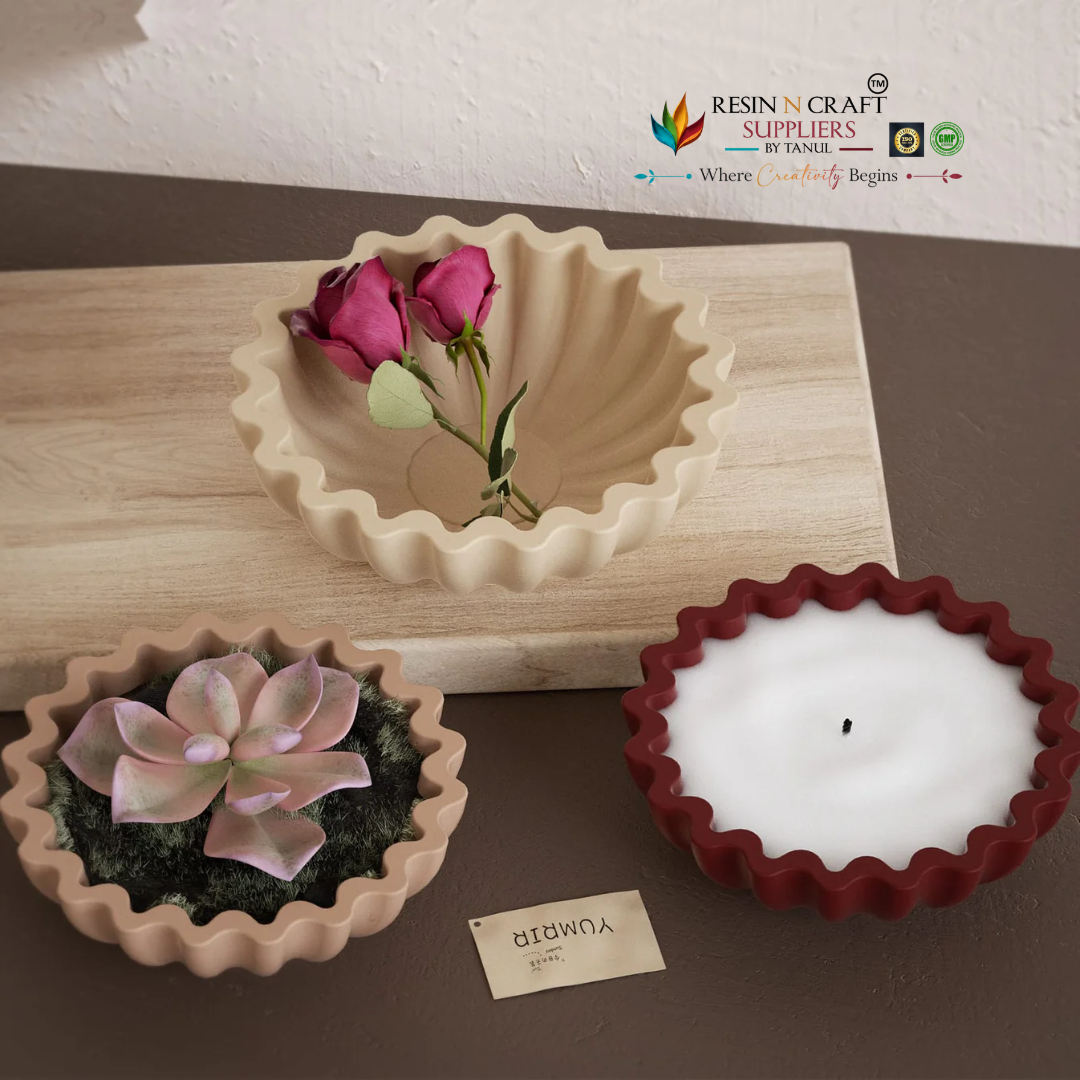 3D Lace Pattern Silicone Mould for Candle & Concrete Art (RSM1339M)