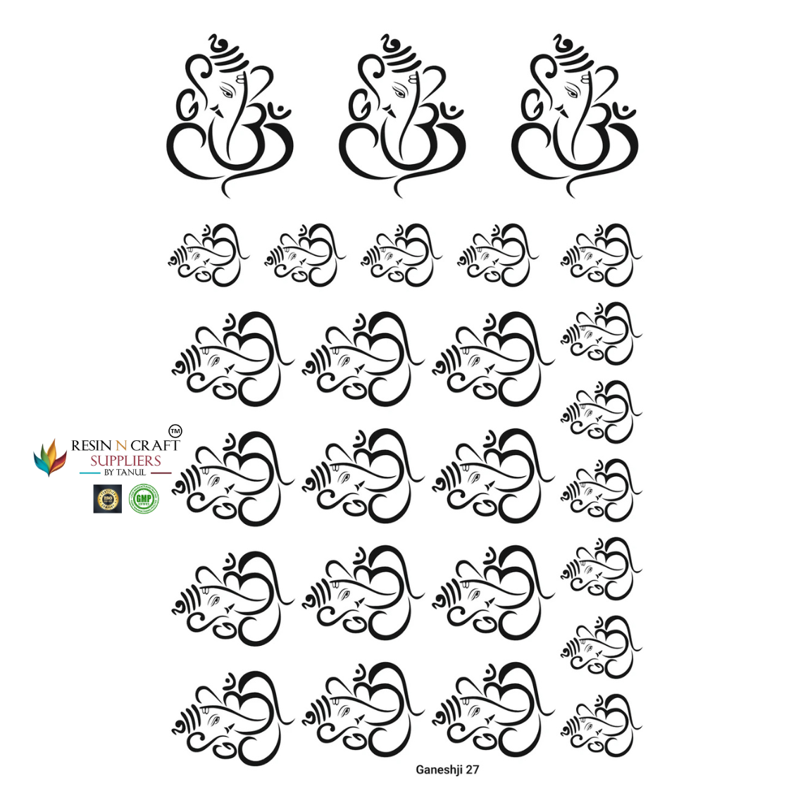 Gold Insert Sheet - Ganesha (MIS-07)