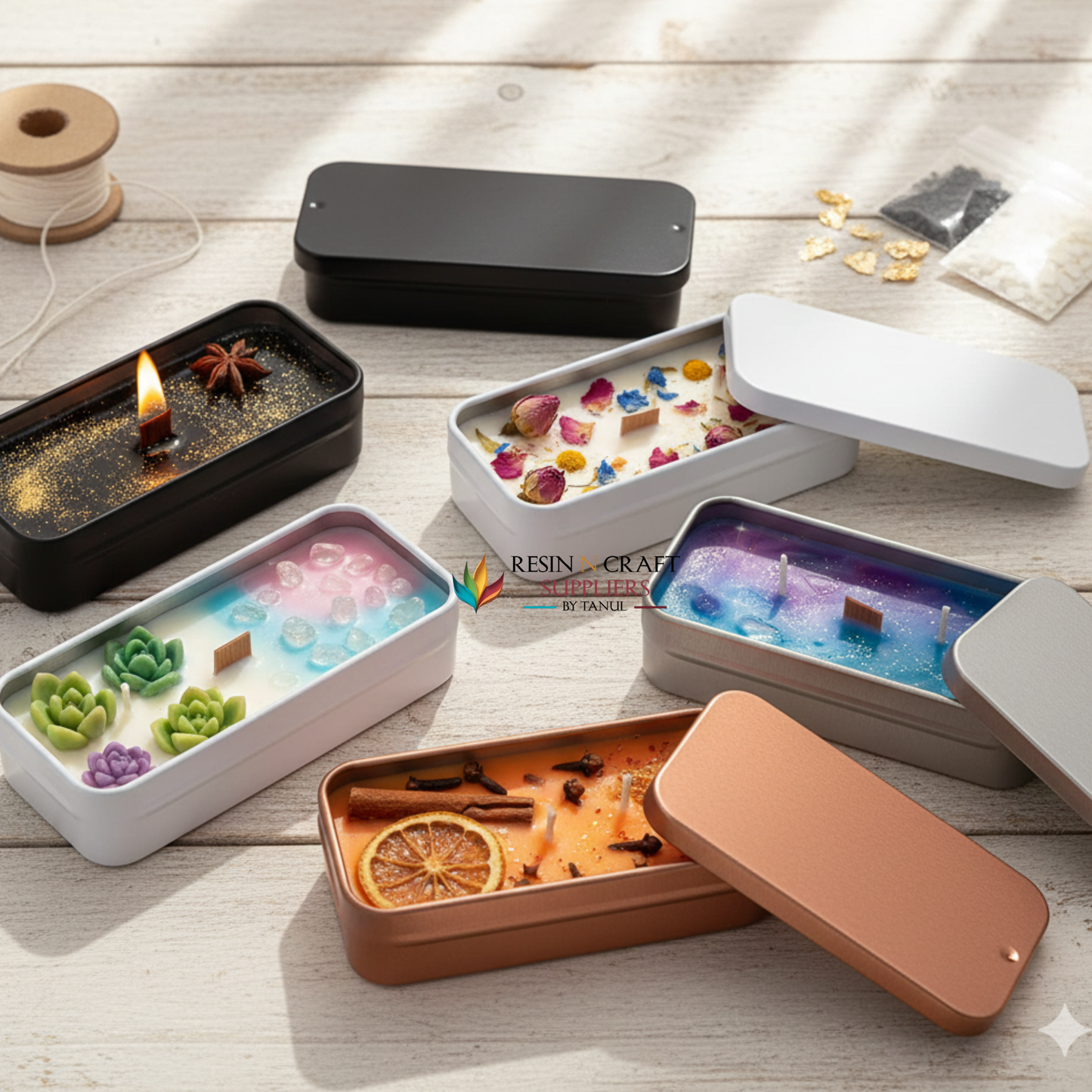 Tin Sliding Containers Metal Tin Jar RLBC001 (Silver)