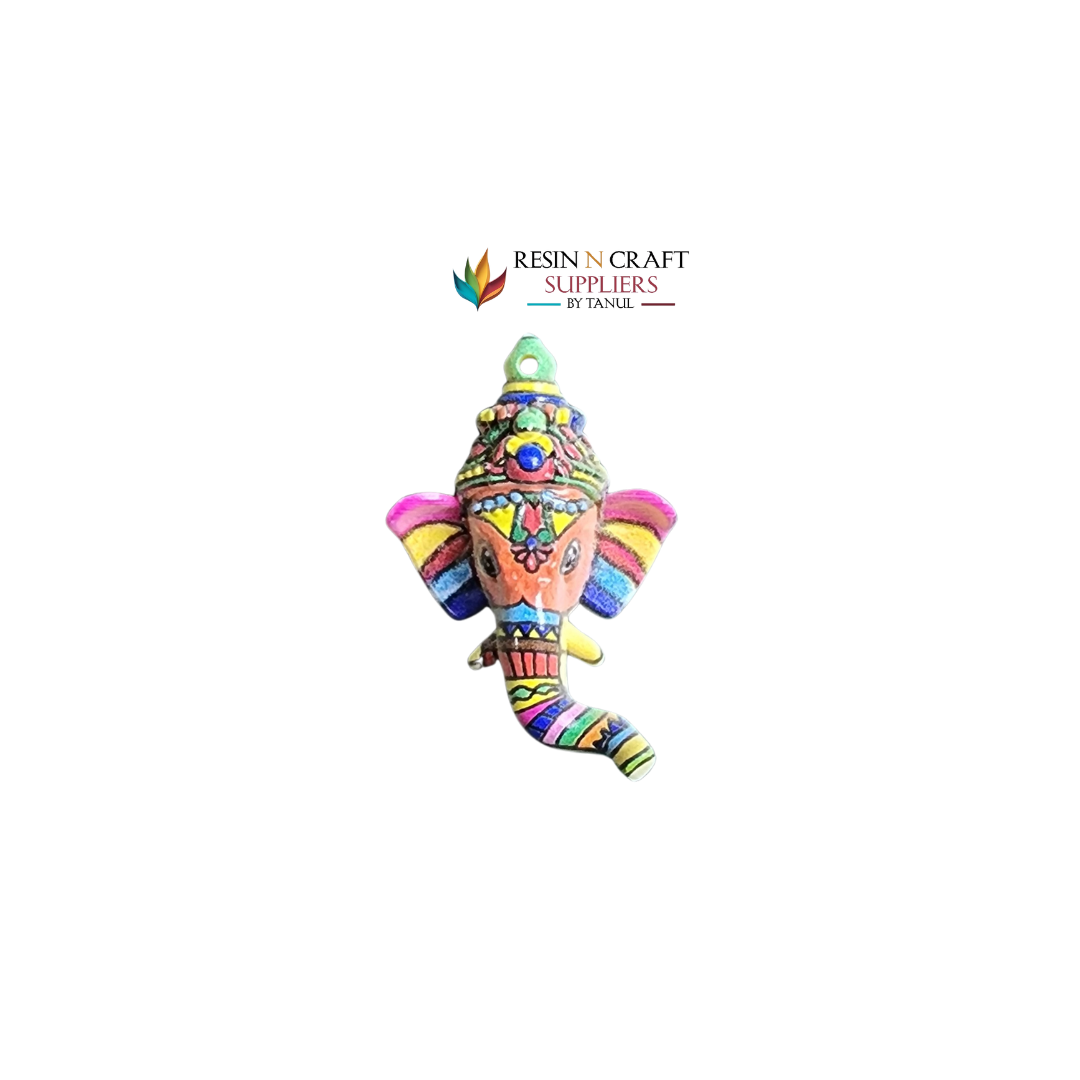 Multicolor Ganesha Face 1.5 INCH