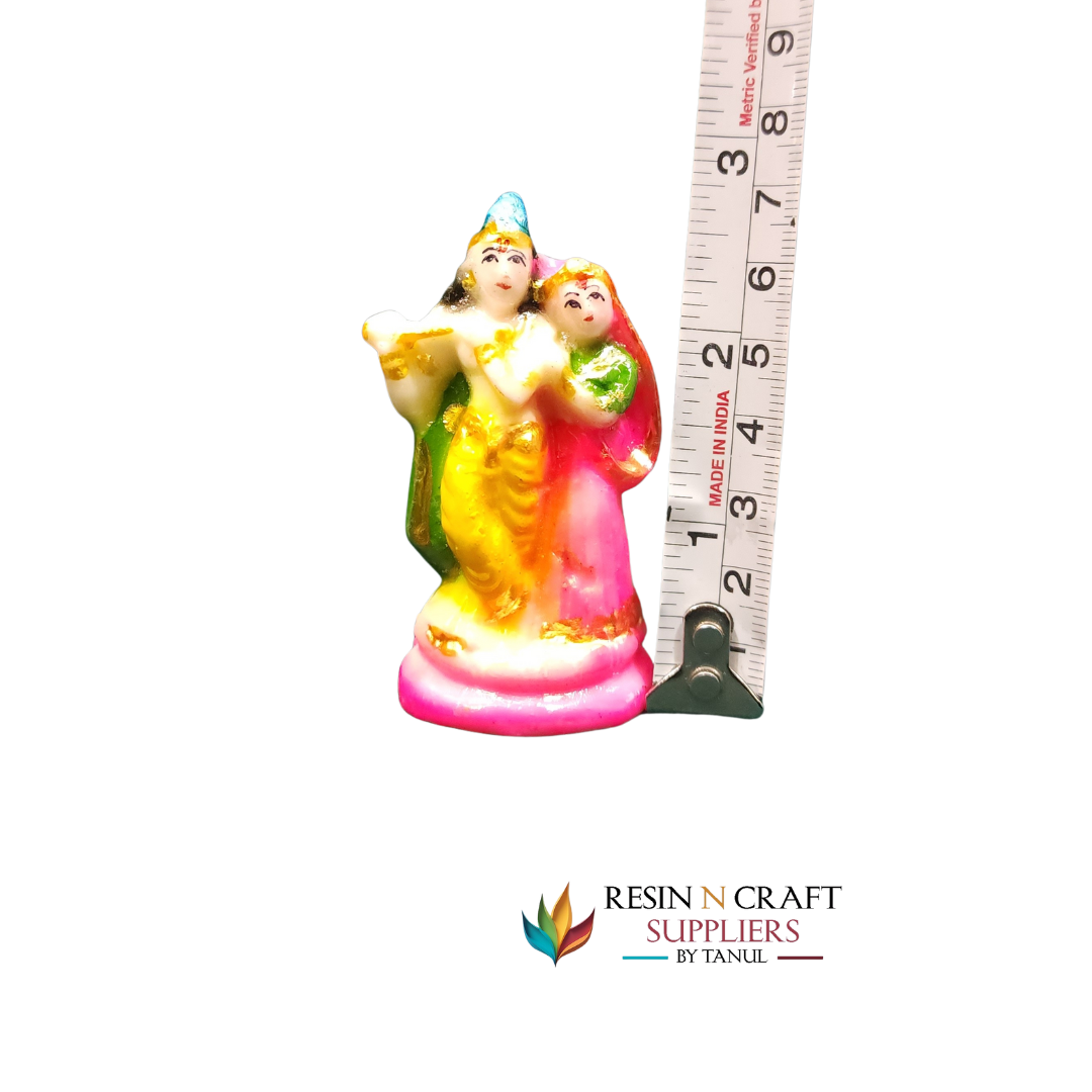 Miniature Radha Krishna Love Idol (Fluting Pose)