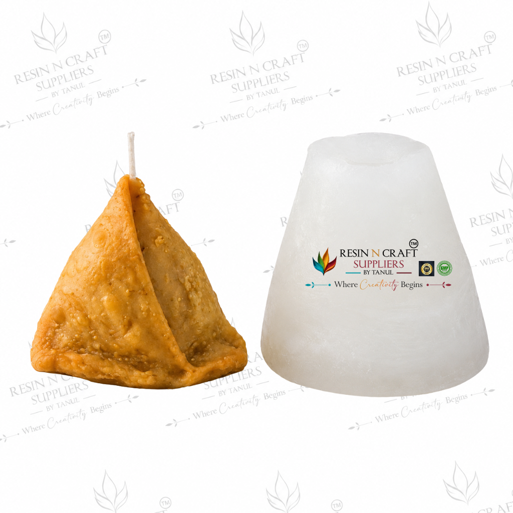 Samosa Silicone Candle Mould – 3D Samosa Shape | Candle Making Mould – 3 × 3.5 Inch