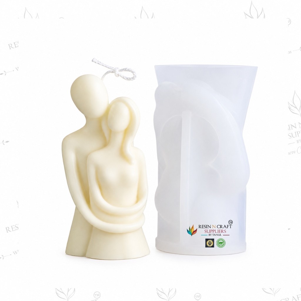 Couple Candle Mould | Romantic Couple Silicone Candle Making Mould | Couple Figurine Candle Mould | 11.5 × 6.1 Inch