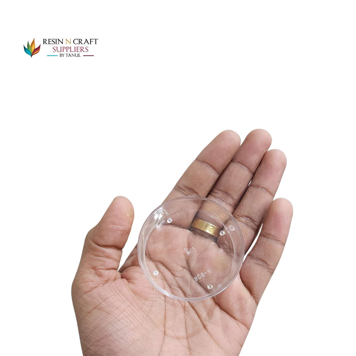 Polycarbonate Holder For Candle –Round (3.8*2.5 cm) RPM255