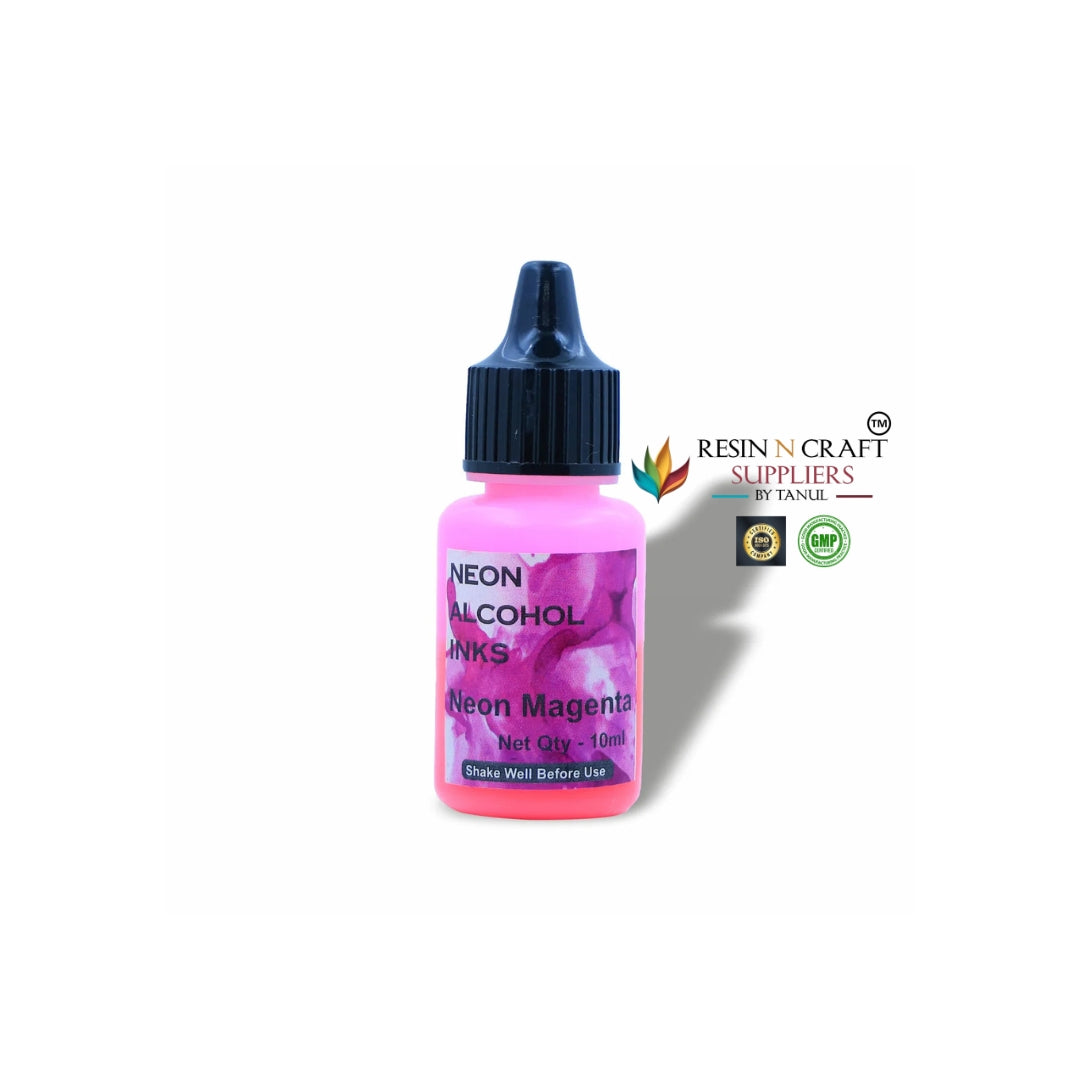 Neon Alcohol Ink – 10g Each | Pack of 6 Colors & Single Colors Available