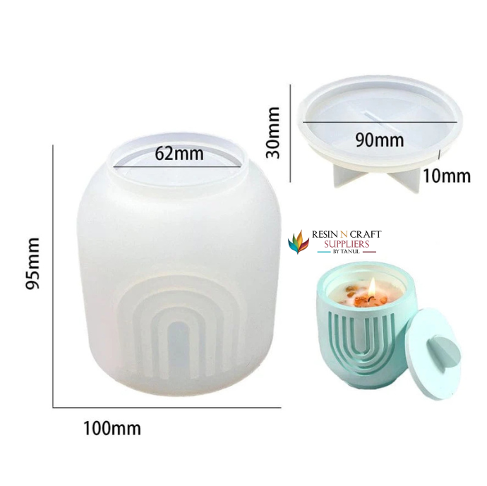 Stripe Storage Box Mould / Jar Mould