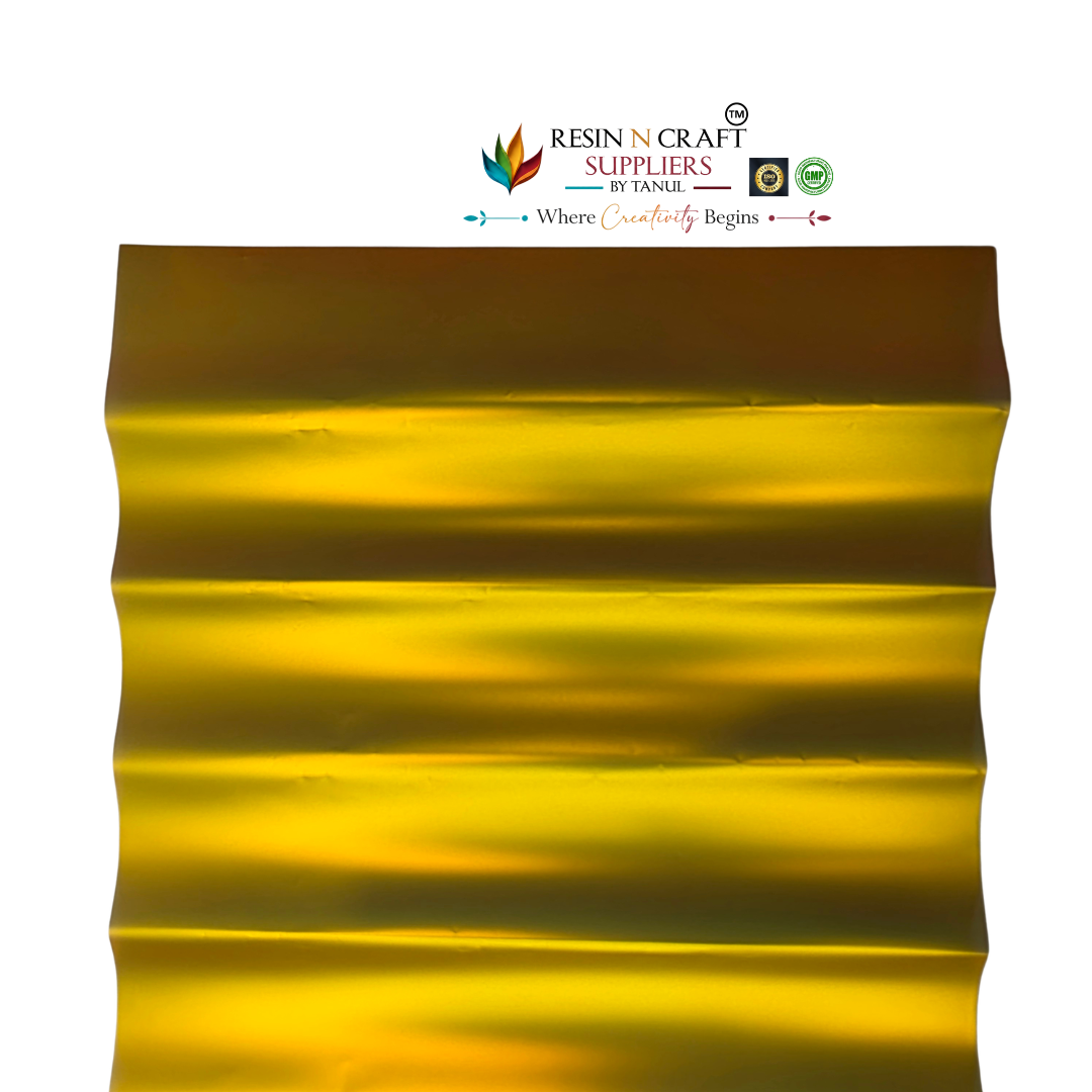 Metallic Yellow Gold Opal / Holographic Art Sheet