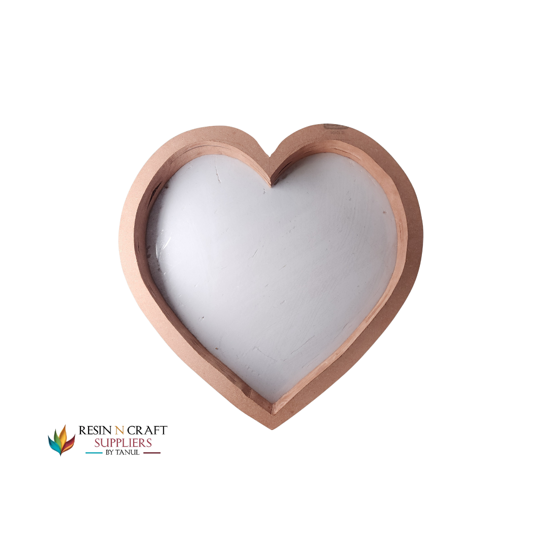 15"×20mm Heart Shape Floating Acrylic Frames In MDF