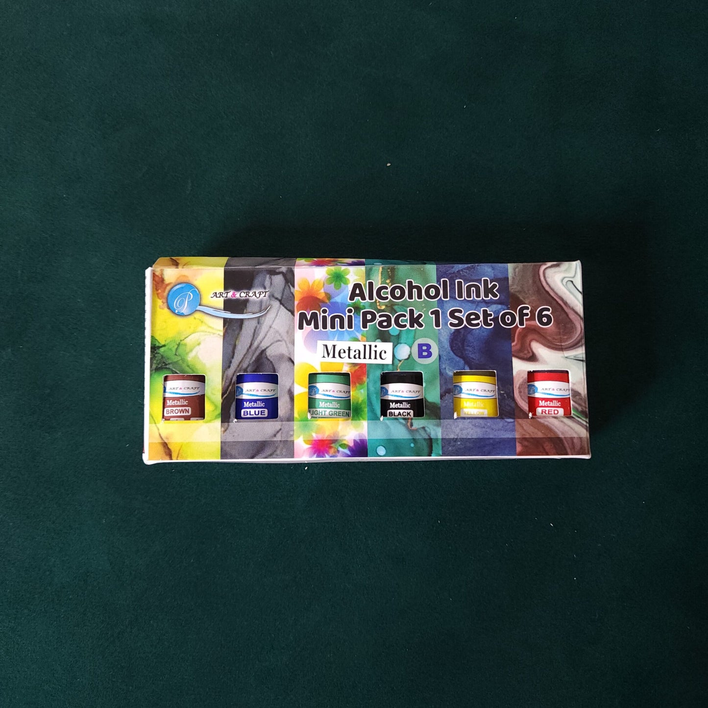 Alcohol Ink Set Of 6 PC (METALLIC B)