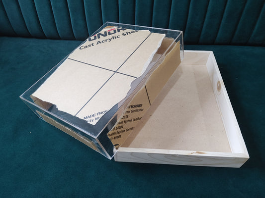 INVITATION BOX FRAME (10" X 13") Pure Acrylic