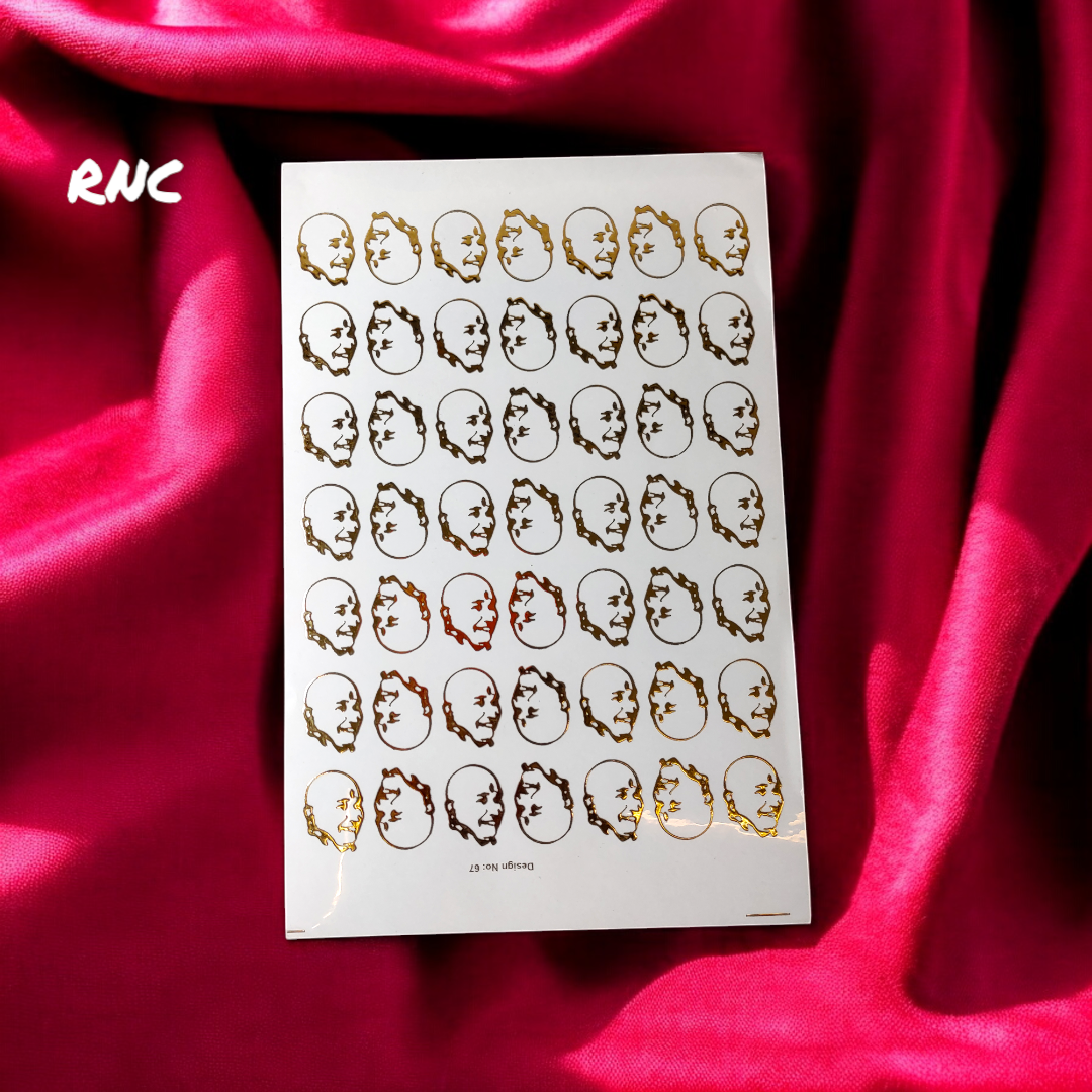 A5 Guru Gold Embossed Sticker Sheet – Shiny Gold!