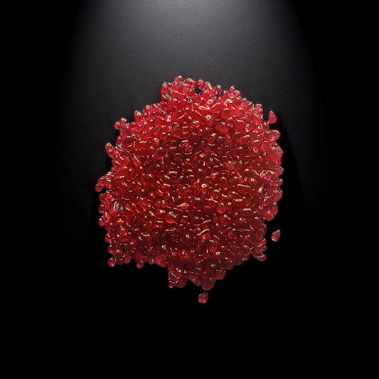 HBR 8 A/1 Shinny RED Round Crystal Color Granules