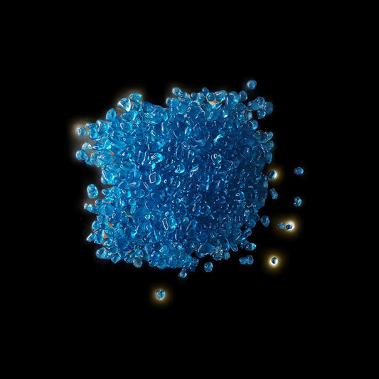 HBR 8 A/1 Shinny BLUE Round Crystal Color Granules