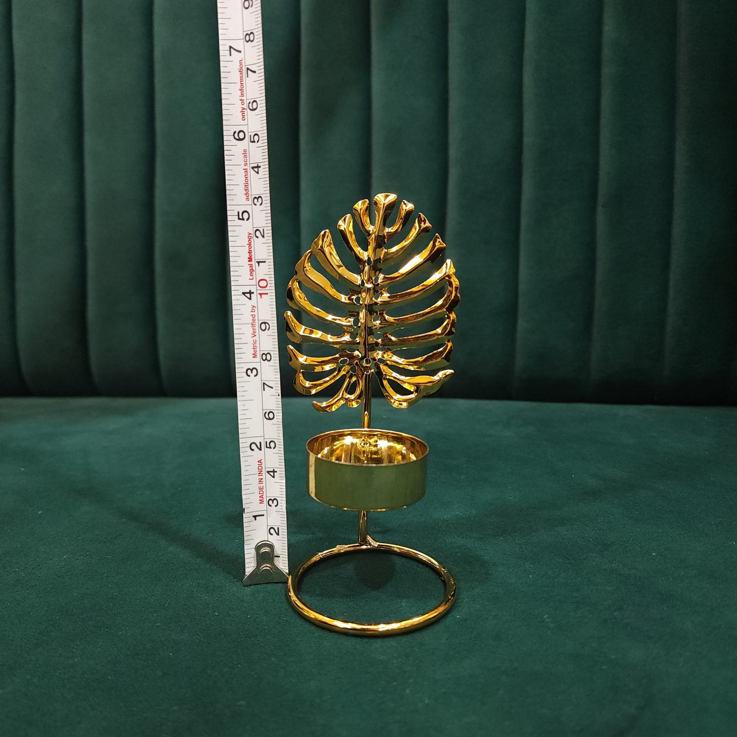 Modern Tropical Leaf T-light Holder (Metal)