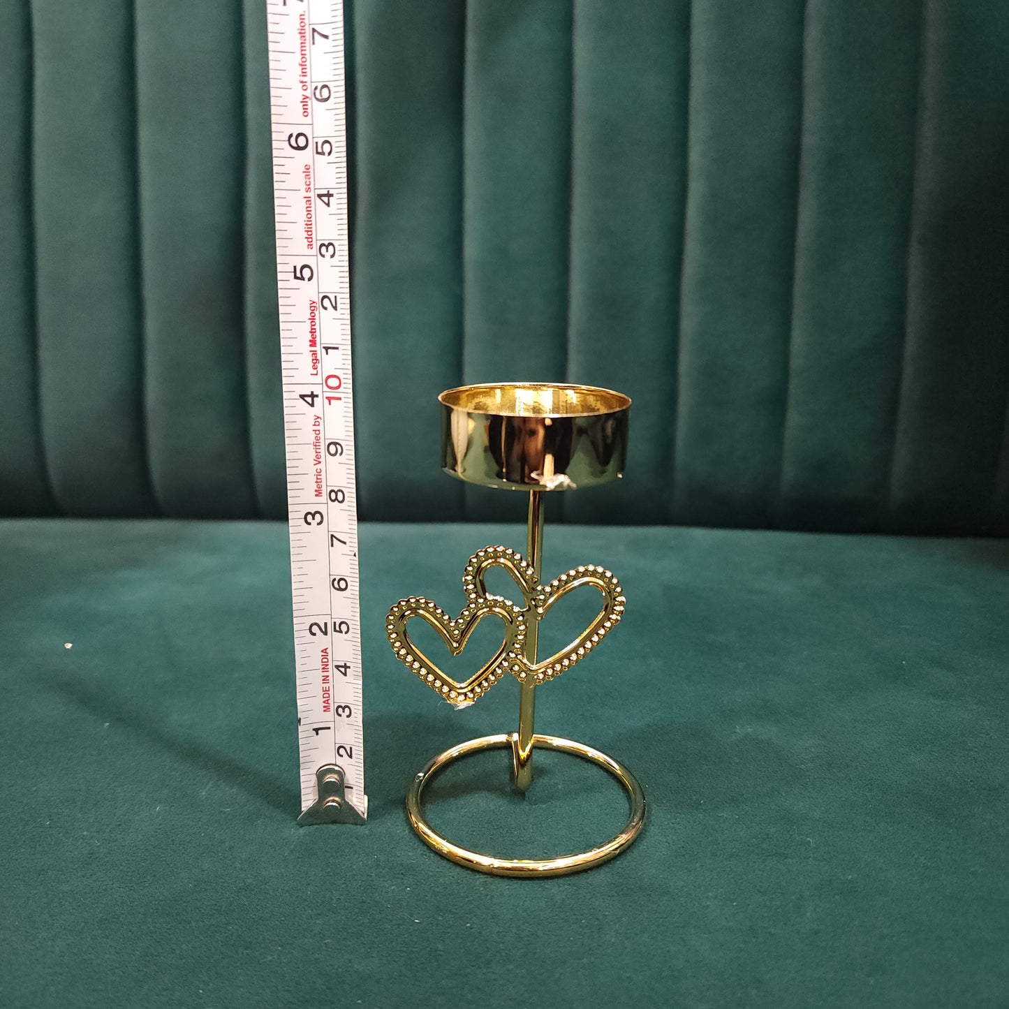 Intertwined Hearts T-light Stand (Metal)