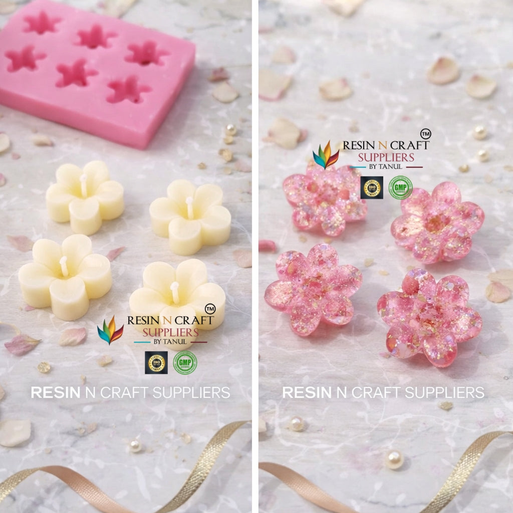 4 Cavity Mini Daisy Flower Silicone Mold – Candle & Resin Art Mold (RHBHR39-08M)