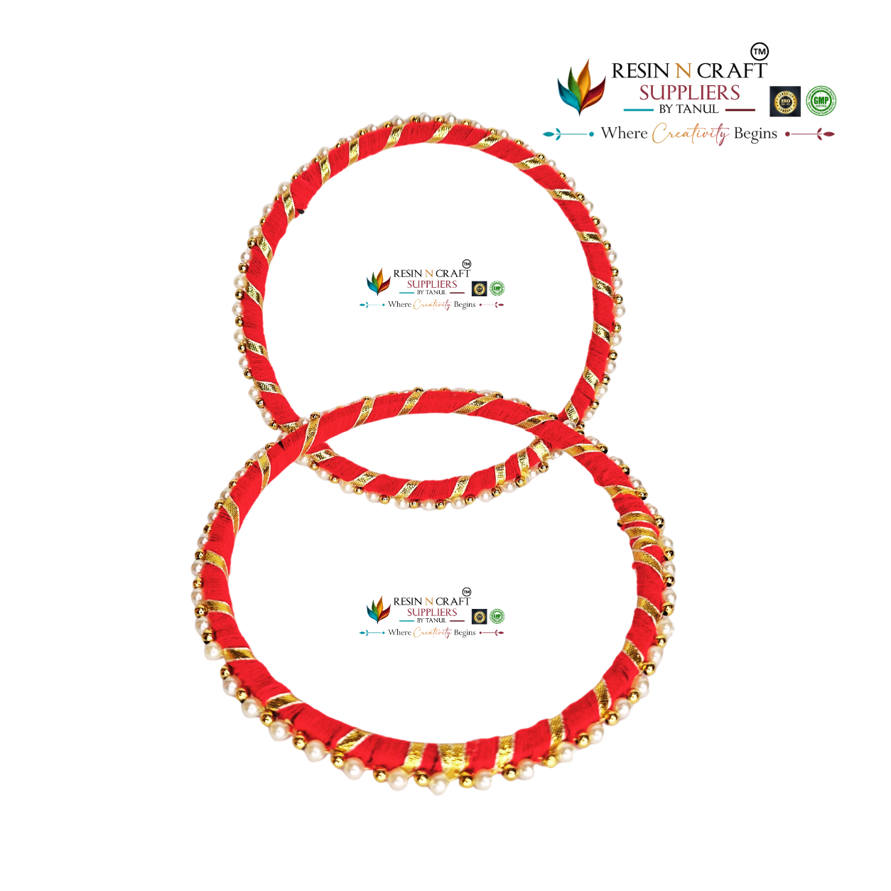 Traditional Pearl Ring (Red) Moti Pearl Ring