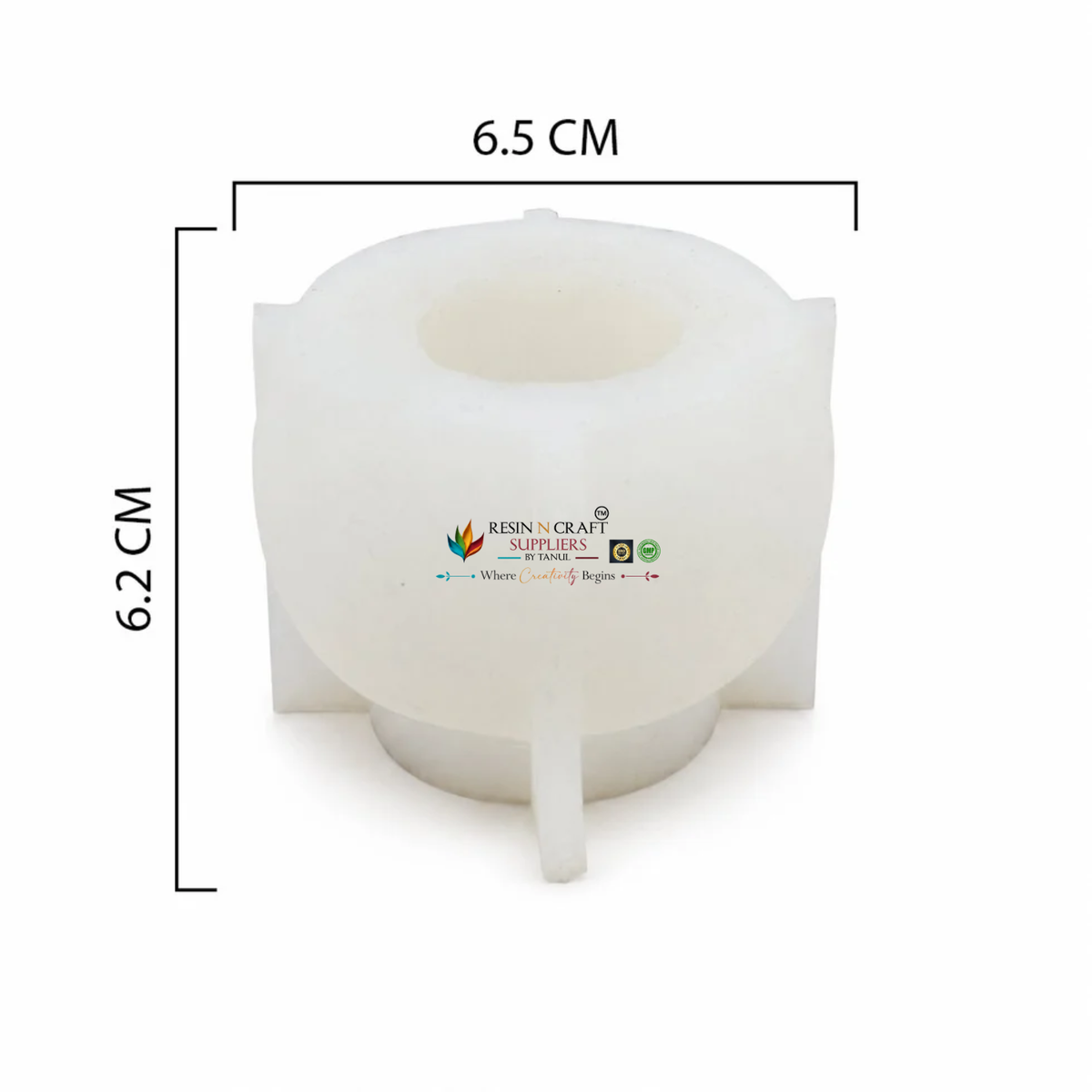 Apple Shape Silicone Candle Mould – 6.5 × 6.2 cm | DIY Fruit Candle Making (RIHM030M)