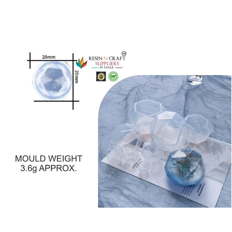 3D Diamond Paper Weight & Candle Mould (RSM0025)