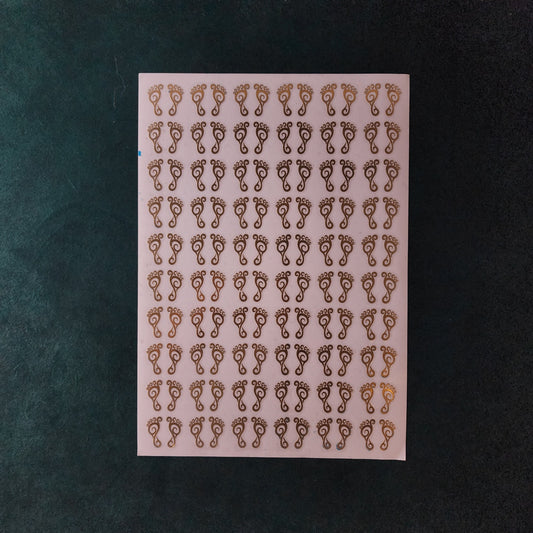 Laxmi foot Metal Sticker Sheet A4