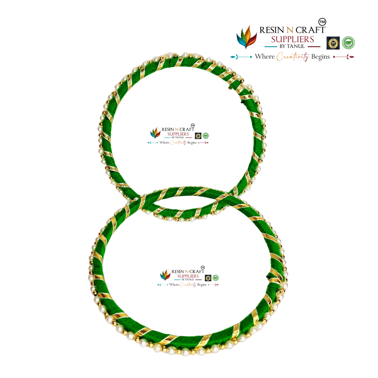 Traditional Pearl Ring (Green) Moti Pearl Ring