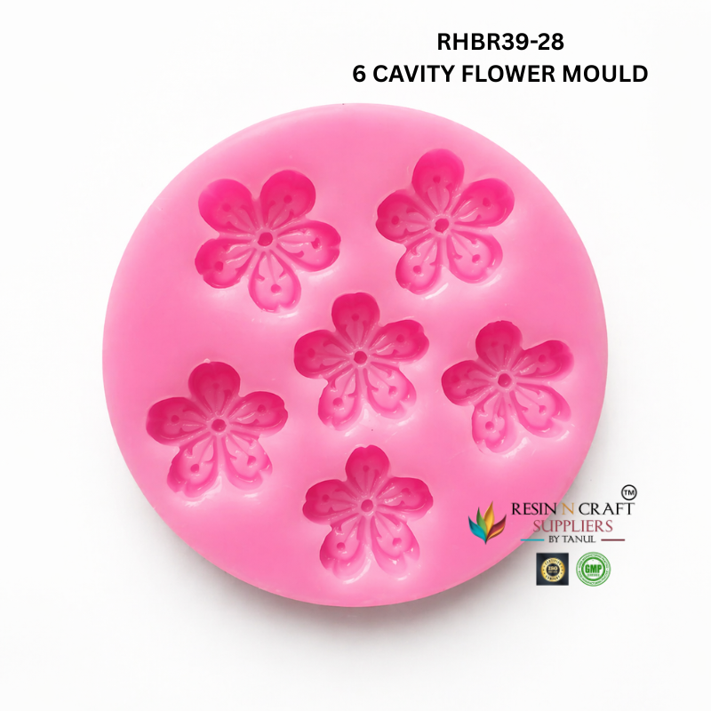 Mini 6 Flower Mould – RHBR39-28M